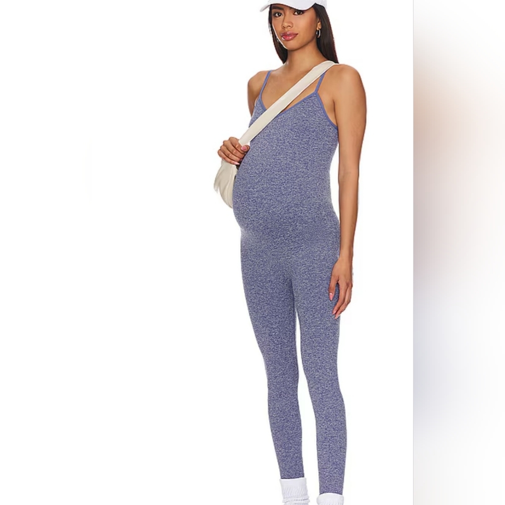 Hatch Blue Maternity Jumpsuit